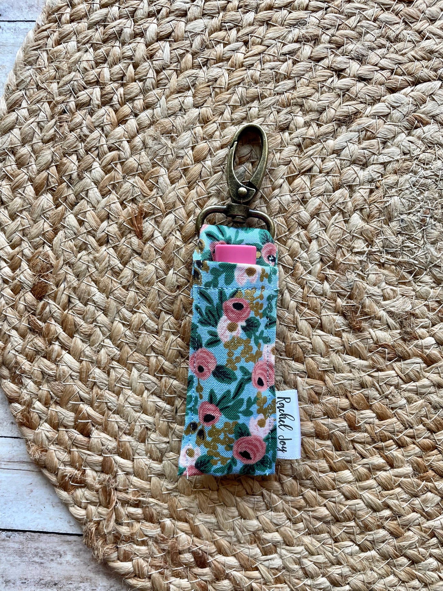 Rifle Paper Co. Bright Blue Rosa Lip Balm Holder