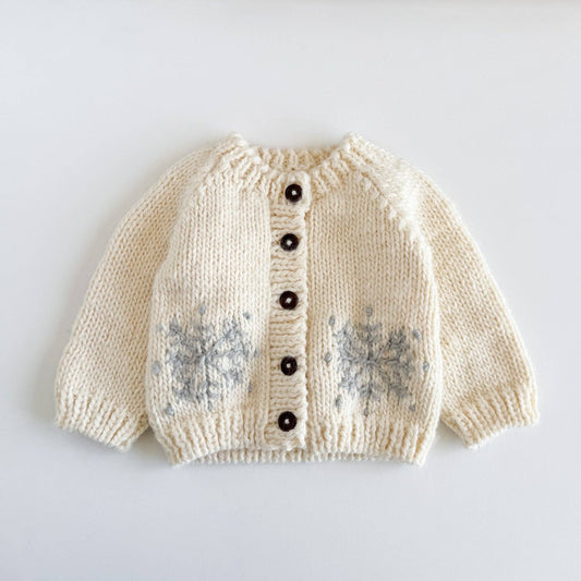 Snowflake Cardigan Baby/Kid Sweater Knit