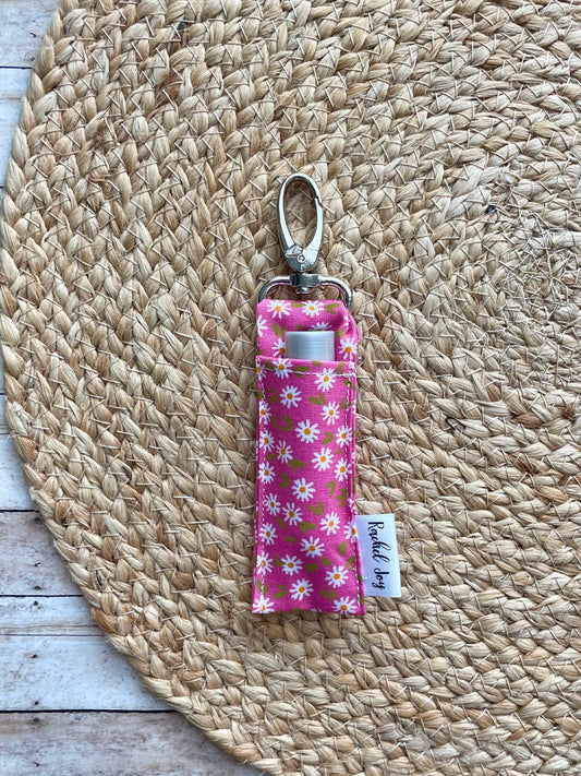 Pink Daisy Lip Balm Holder