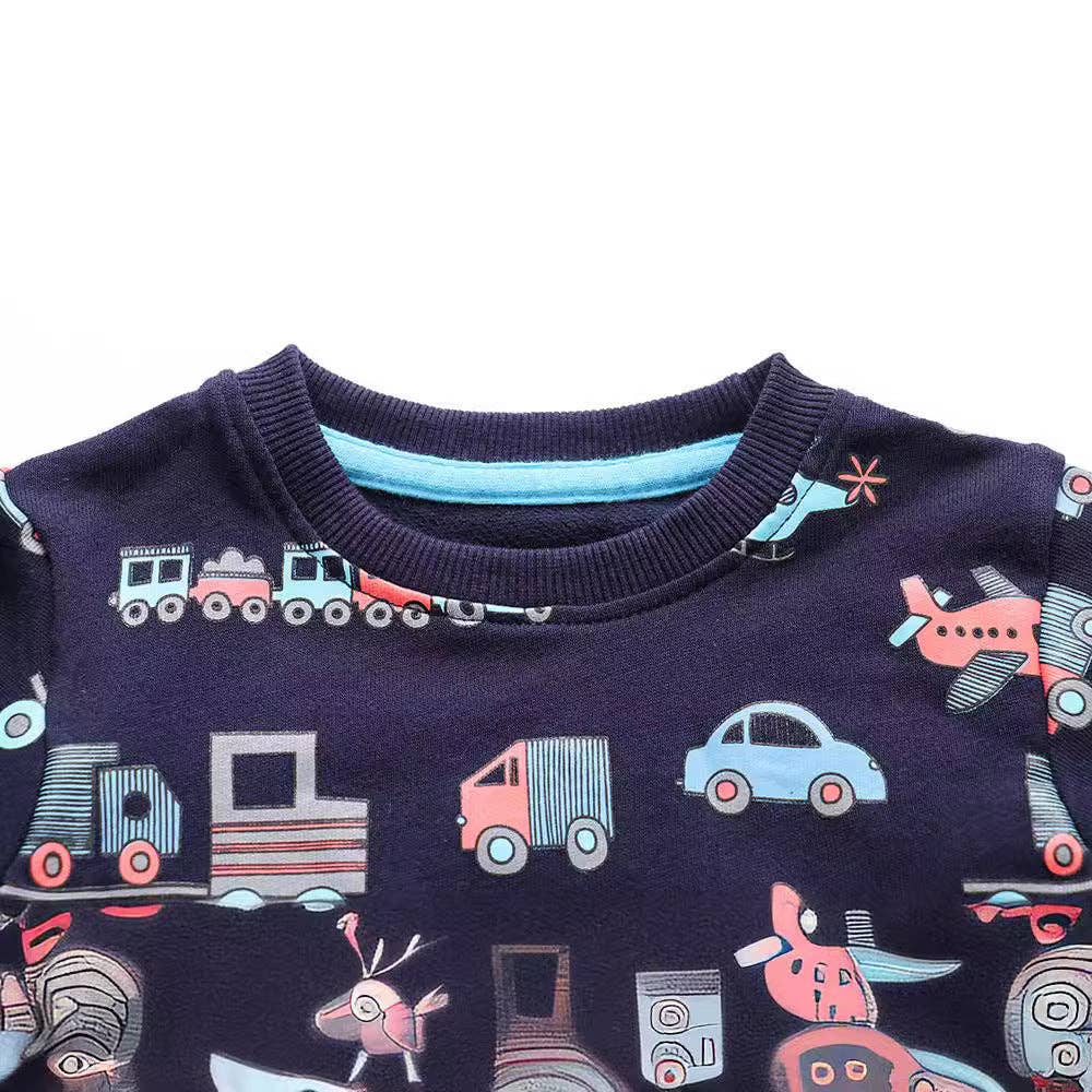 Children's Cartoon Sweatshirt Soft Cotton Long Sleeve Top