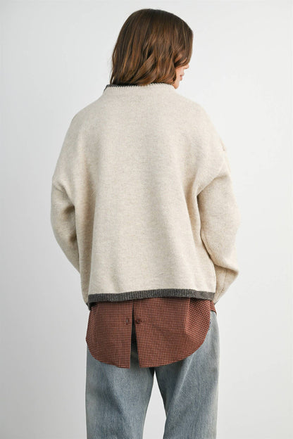 Reindeer Graphic Knit Sweater