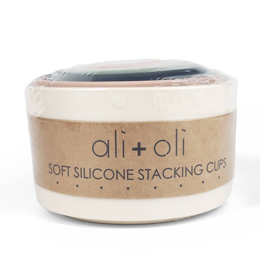 Soft Silicone Stacking Cups Baby Toy