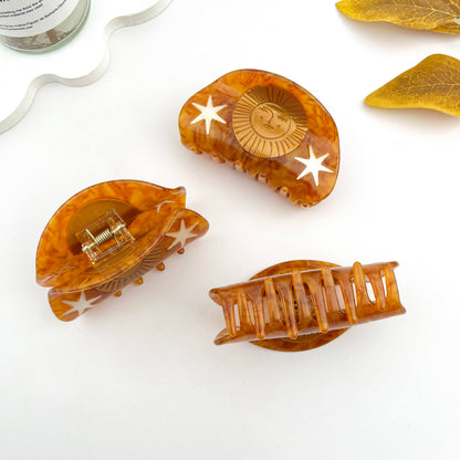 Sun Queen Acetate Hair Claw Clip