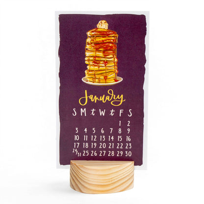 I Remember When 2027 Mini Desk Calendar + Wooden Block