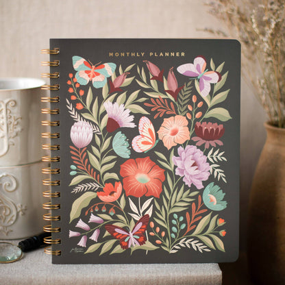 JT FLOWERS NONDATED MONTHLY PLANNER