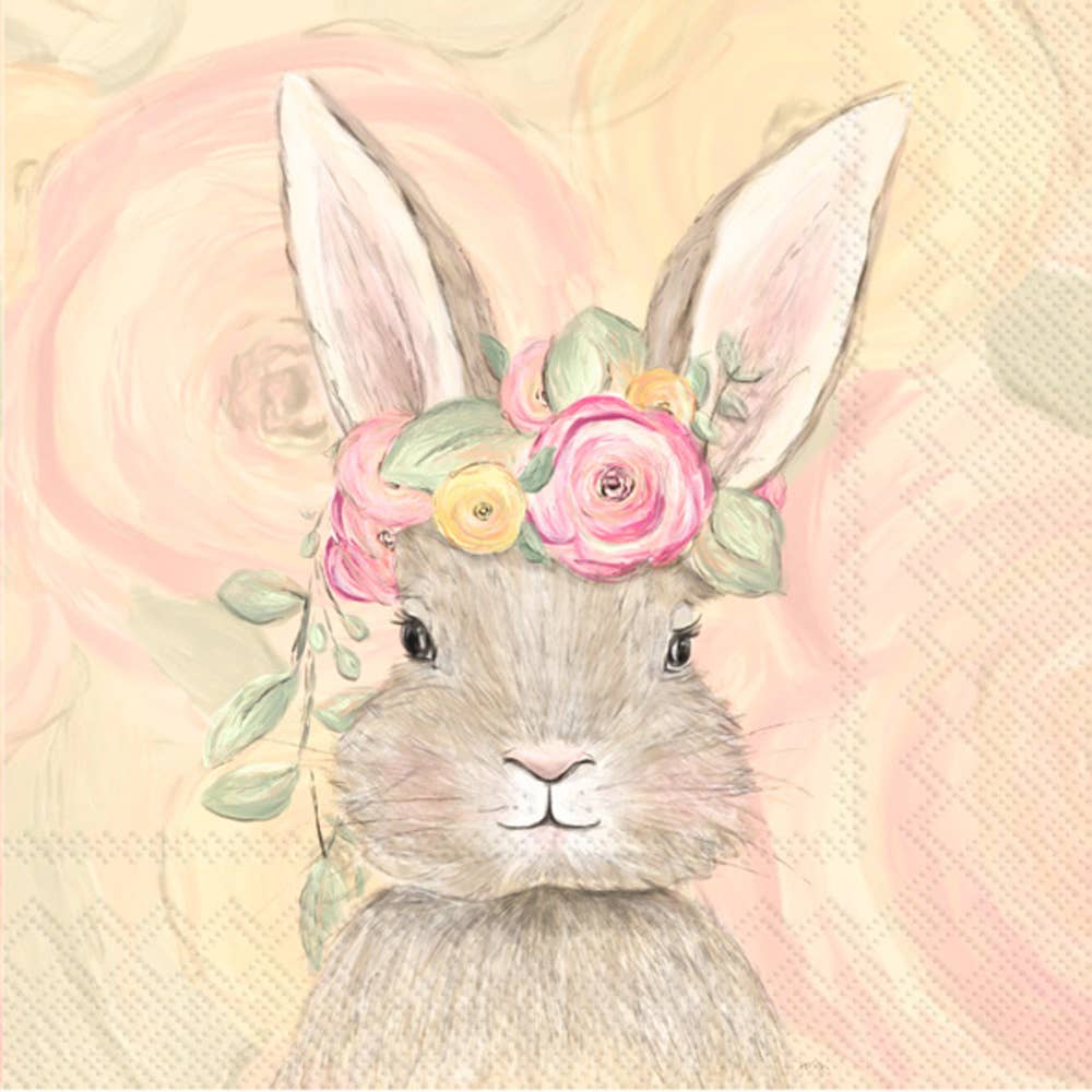 Bunny Crown Paper Cocktail Napkins