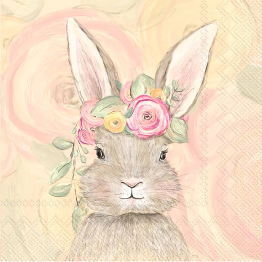 Bunny Crown Paper Cocktail Napkins