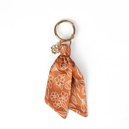 Floral Satin Keychain