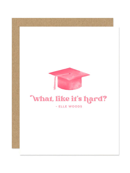 Elle Woods Grad Card