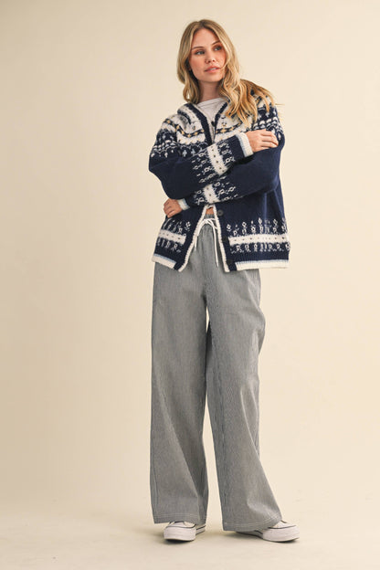 Nordic Soft Button Down Sweater