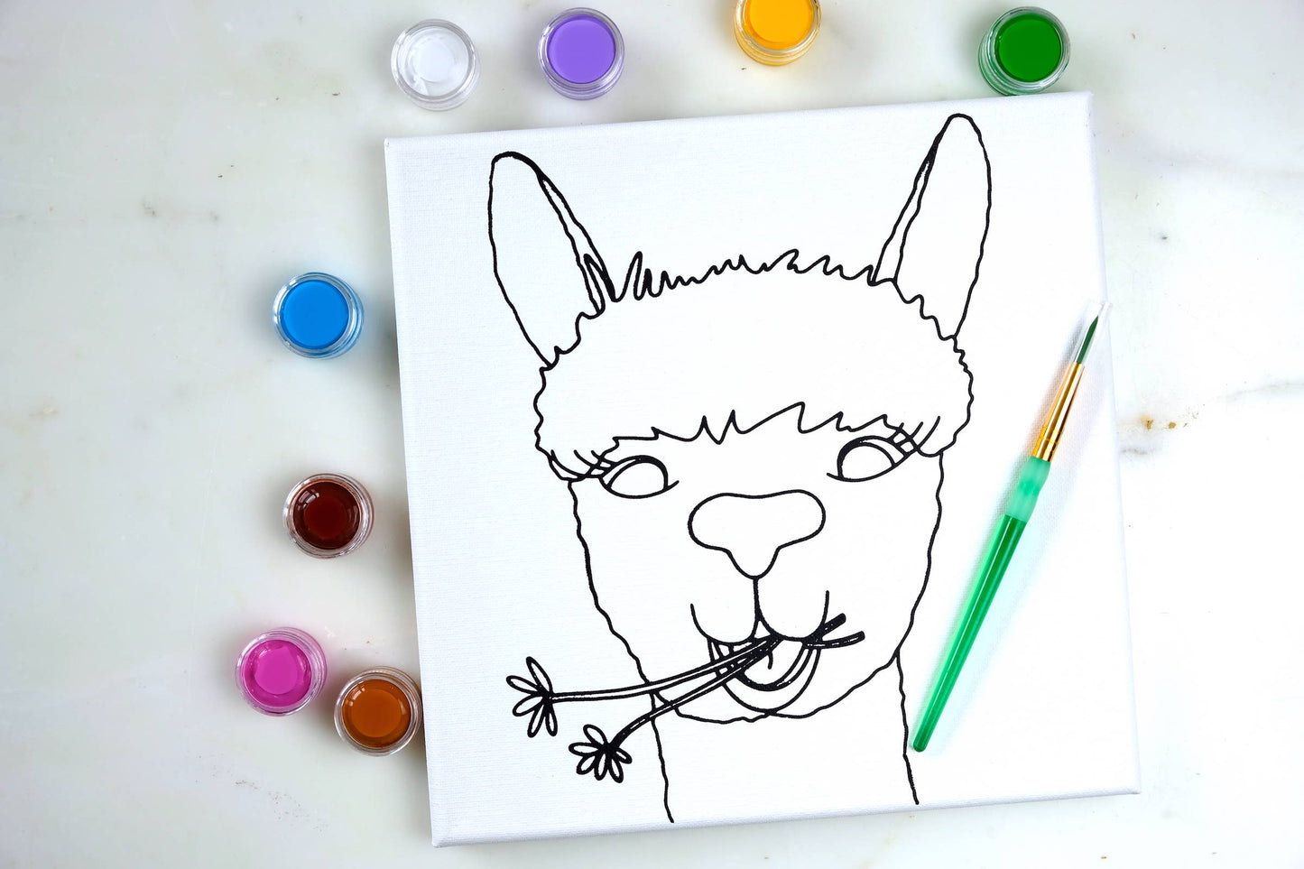 Canvas Painting Kit - Alpaca