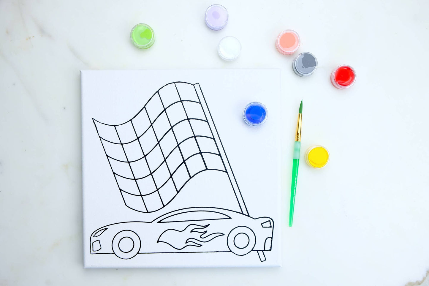 Canvas Painting Kit - Race Car