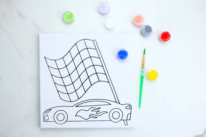 Canvas Painting Kit - Race Car