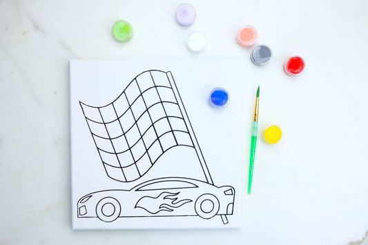 Canvas Painting Kit - Race Car