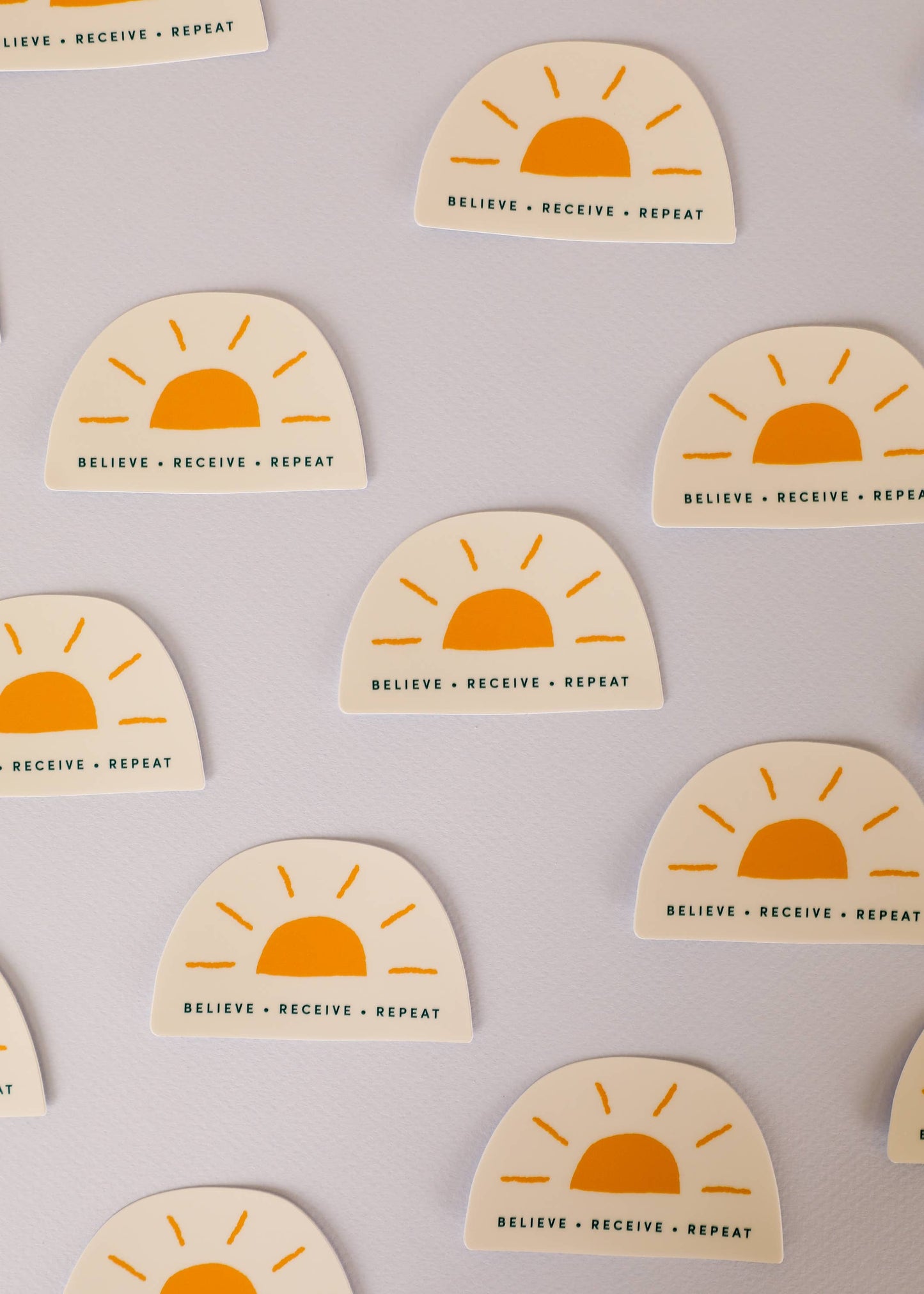 Sticker: Believe Receive Repeat Sun
