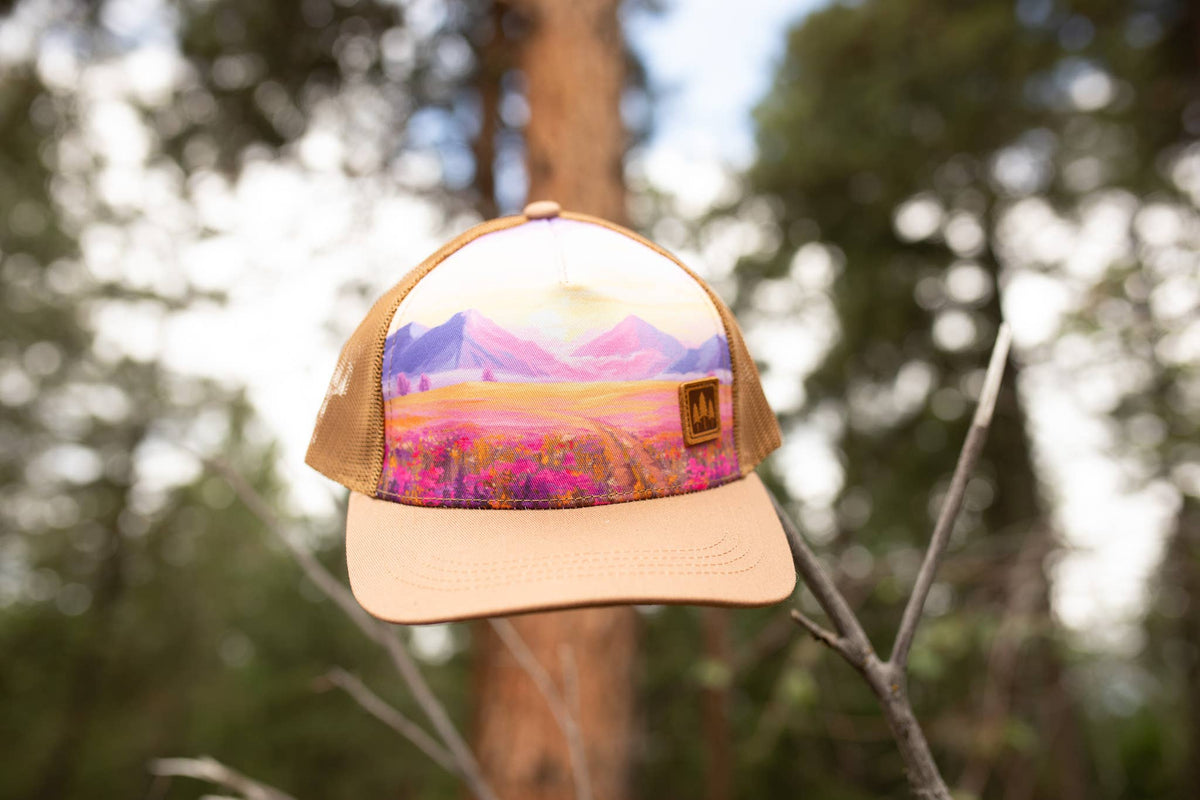 Brown "Blush Range" Trucker Hat