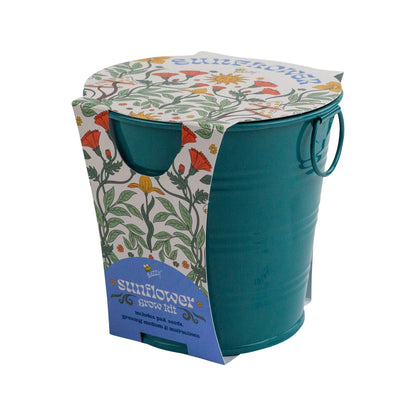 Sunflower Kit: Painted Flower Grow Pail