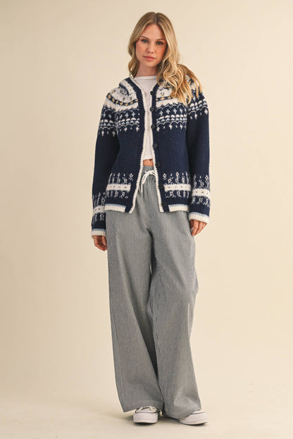 Nordic Soft Button Down Sweater