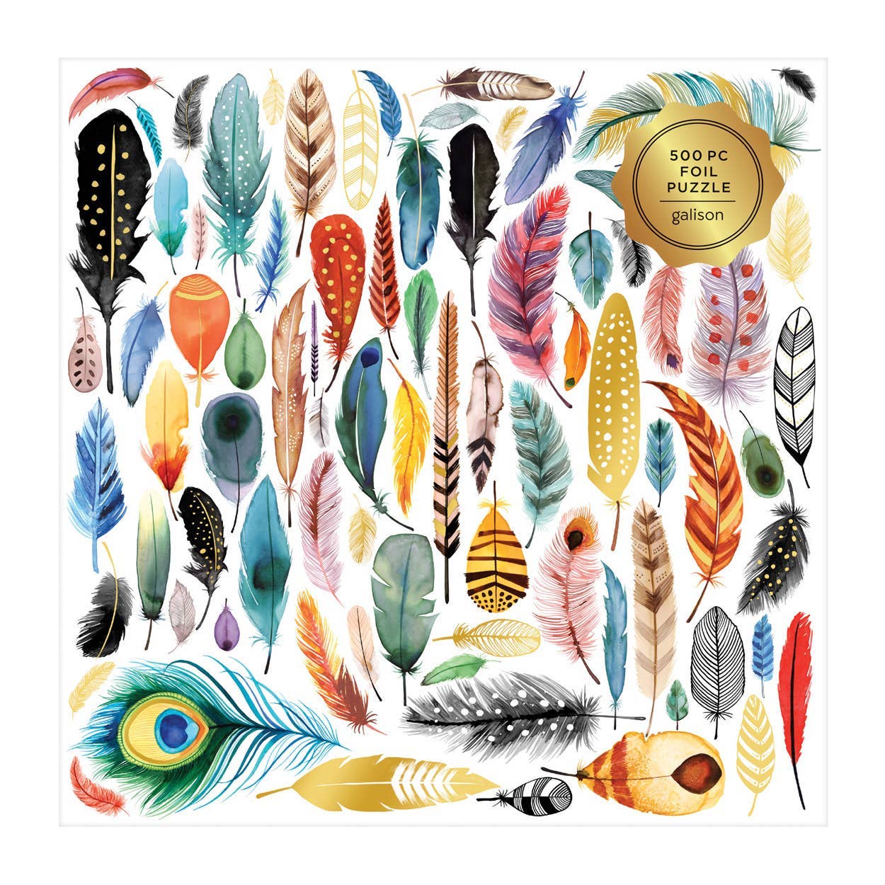 Feathers 500 Piece Foil Puzzle