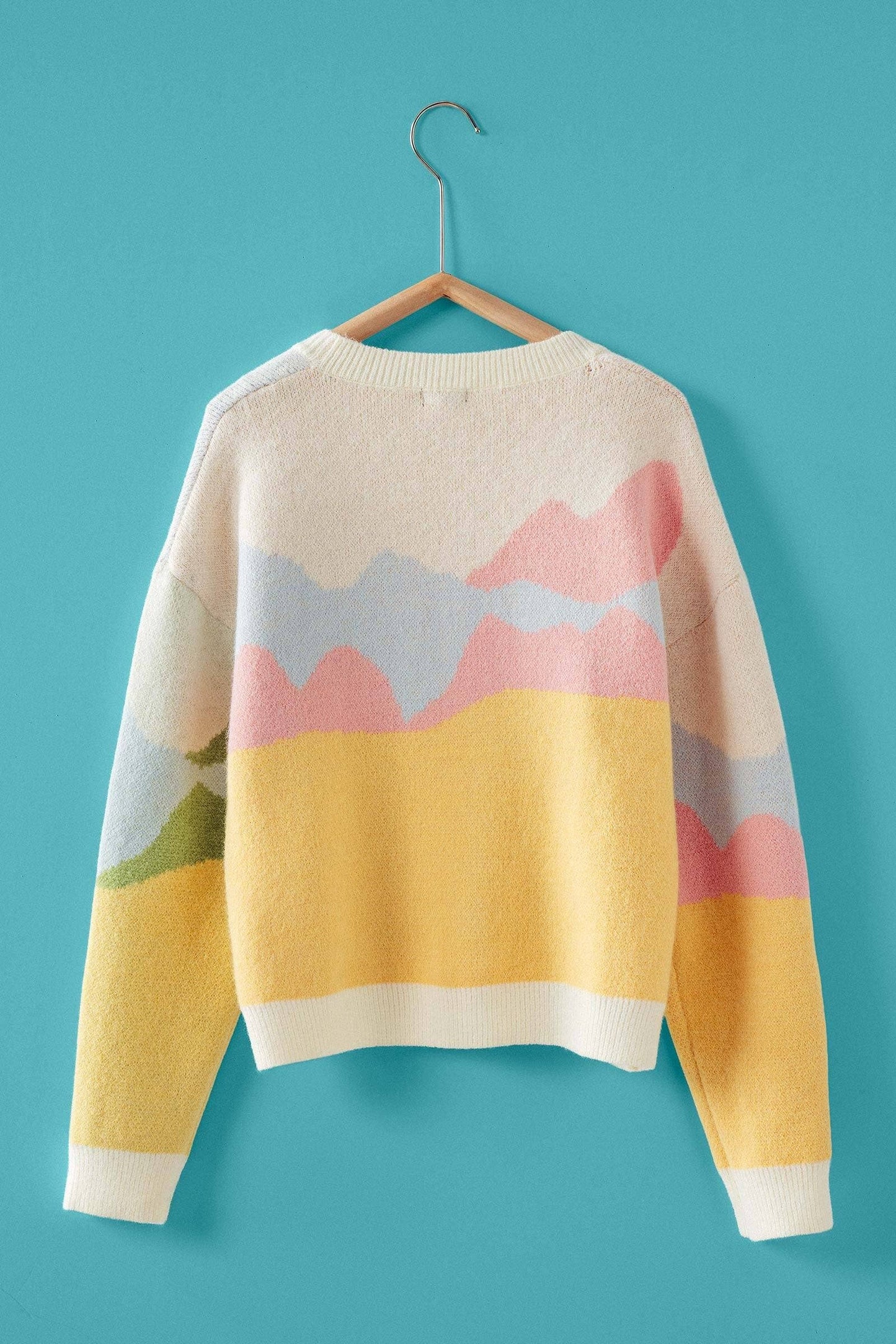 Scenic Horse Jacquard Knit Cardigan