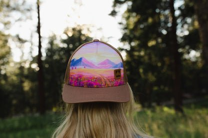 Brown "Blush Range" Trucker Hat