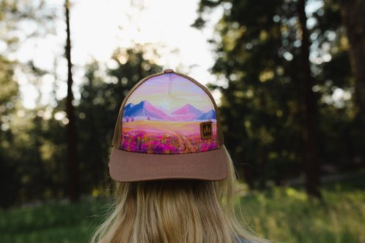 Brown "Blush Range" Trucker Hat
