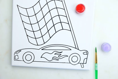 Canvas Painting Kit - Race Car