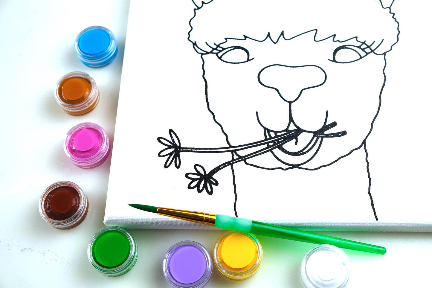 Canvas Painting Kit - Alpaca