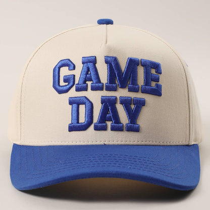 Blue GAME DAY Embroidered Two-Tone Trucker Hat
