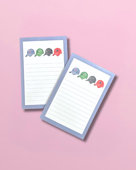 Boston Sports Hats Notepad