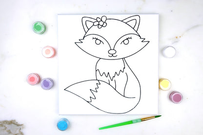 Canvas Painting Kit - Fox