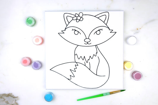 Canvas Painting Kit - Fox
