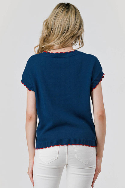 Lobster Sweater Scallop Edge 