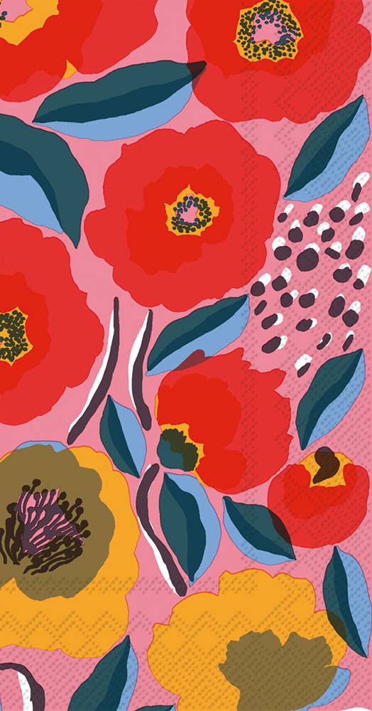 Paper Guest Towels: "Rosarium Rose" Marimekko