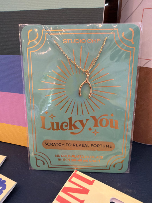 Wishbone Lucky You Necklace