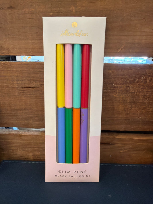 Slim Pens Set of Four | Duo-Tone Classic Rainbow