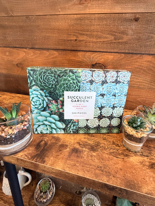 Succulent Garden 2-sided 500 Piece Puzzle