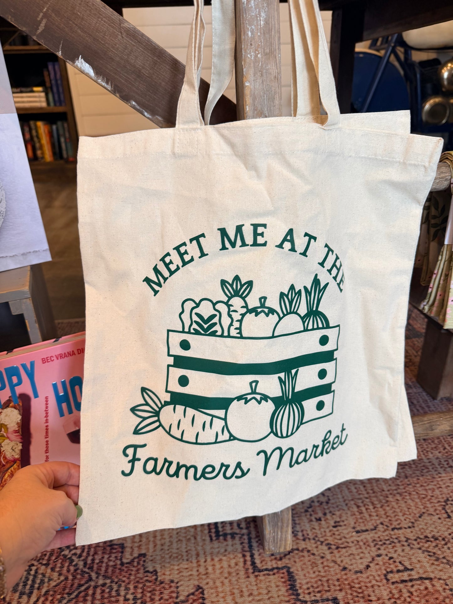 Meet Me At The Farmers Market Canvas Tote Bag