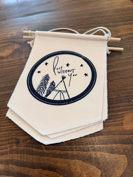 Lost Without You Nursery Pennant Decor