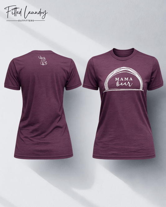 Maroon Mama Bear Tee