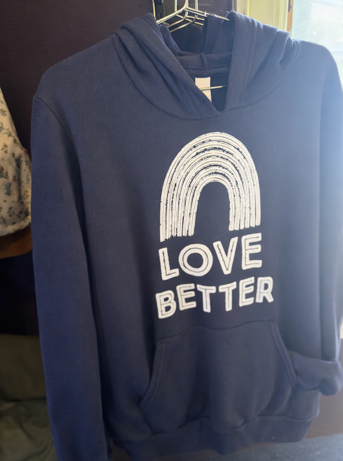 Kids Love Better Navy Hoodie