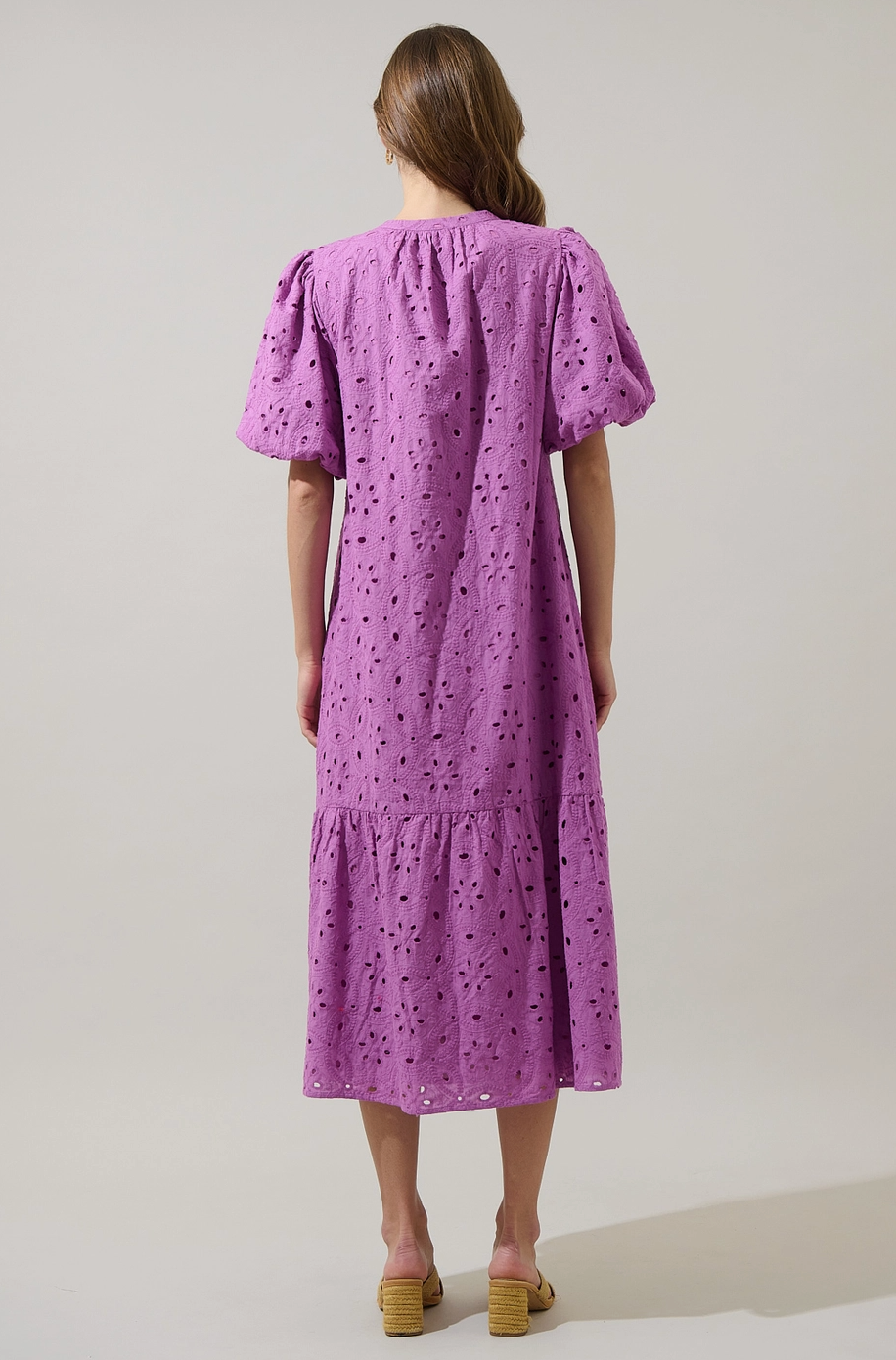 Orchid Villa Nova Eyelet Midi Dress