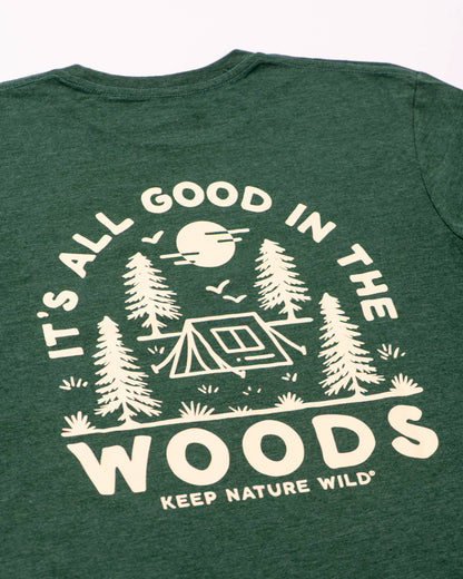 Good in the Woods Unisex Tee | Heather Forest