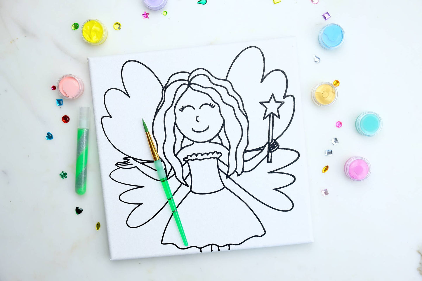 Canvas Sparkle Painting Kit - Spring Fairy