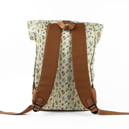 Adventure Backpack, Floral Cream