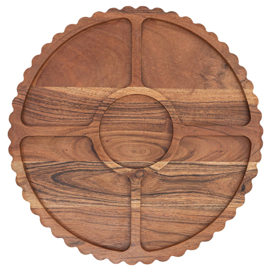 Sectional Server With Scalloped Edges Fall Autumn