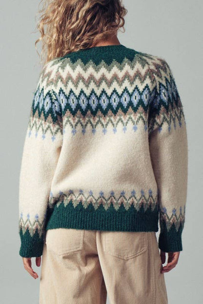 Fair Isle Wool Blend Sweater
