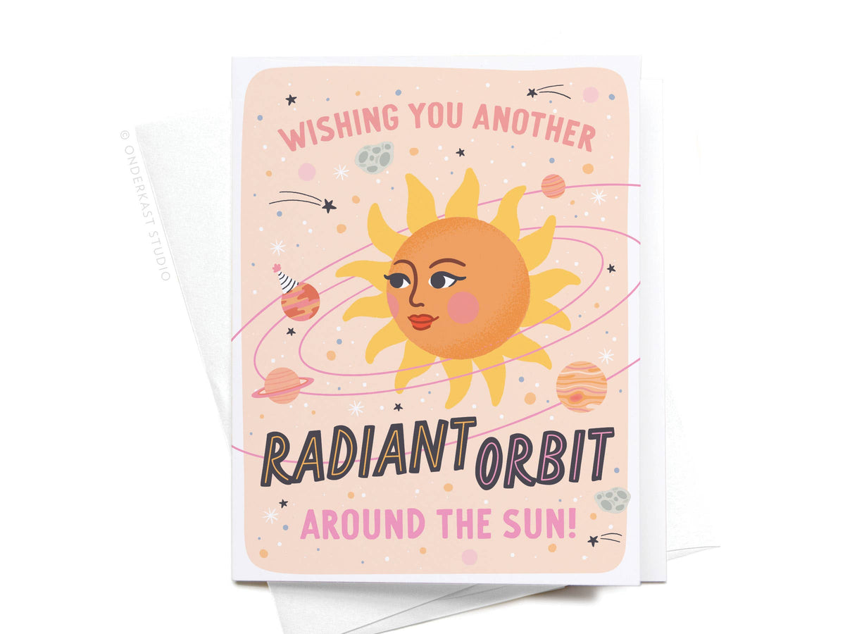 Radiant Orbit Around the Sun Greeting Card