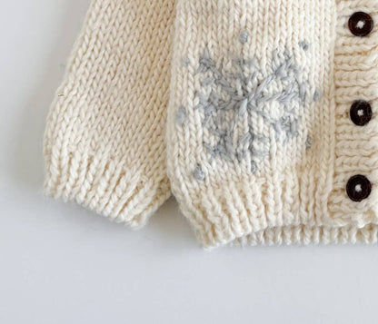 Snowflake Cardigan Baby/Kid Sweater Knit