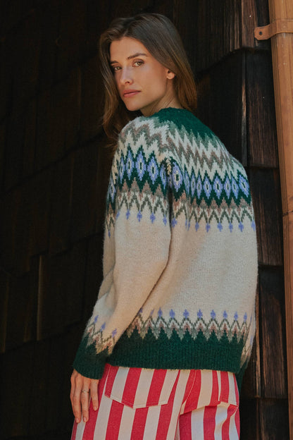 Fair Isle Wool Blend Sweater